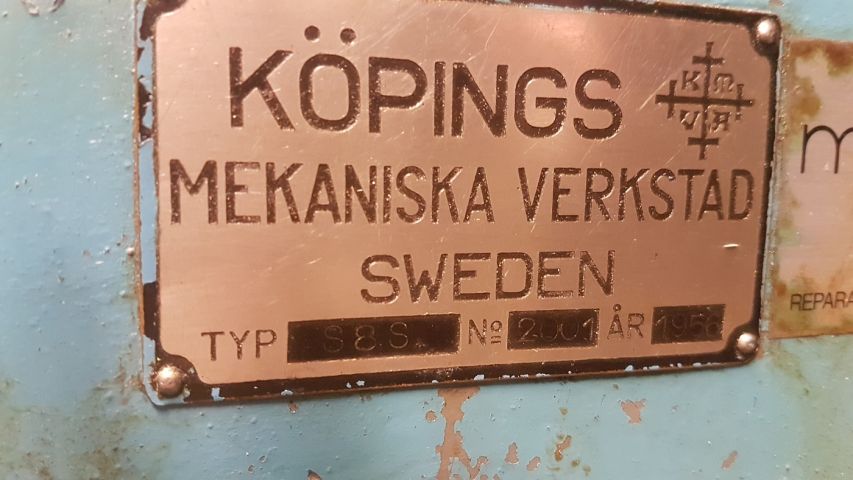 434689-2 Lathe, Köpings Mekaniska Verkstad