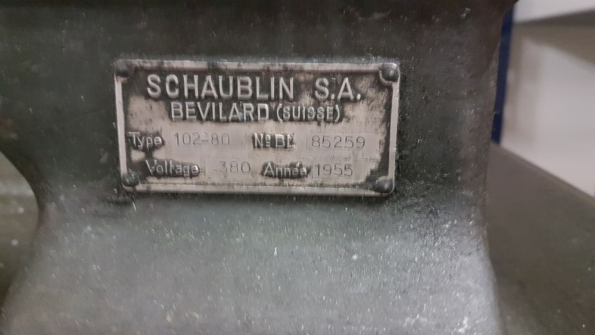 434698-2 Schaublin, type 102-80