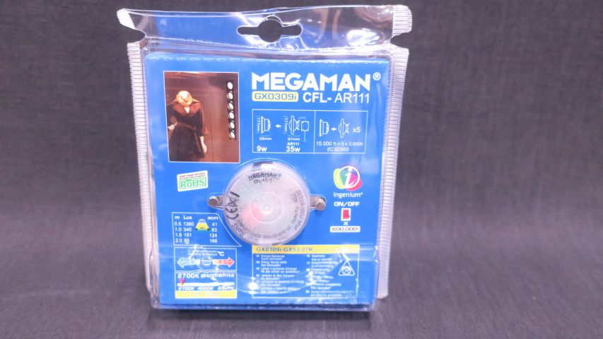 438500-4 10 Megaman Reflector, AR111, GU53, 9W (Free Shipping)