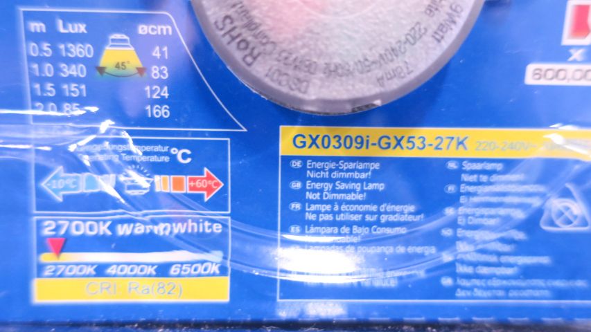 438500-6 10 Megaman Reflector, AR111, GU53, 9W (Free Shipping)