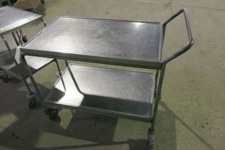 410221-2 Kitchen equipment for large kitchens, trolleys, shelves, waste carriage