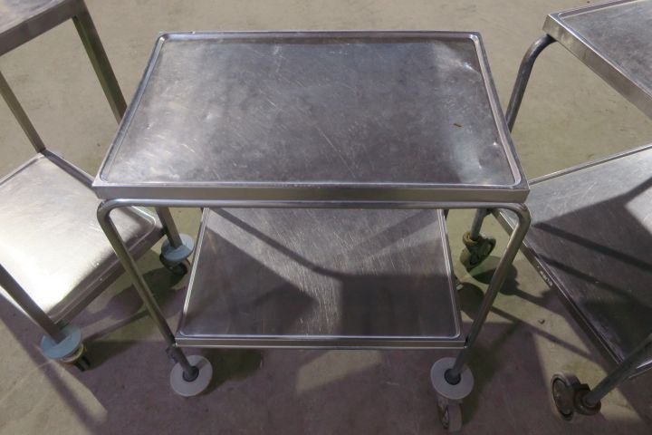 410221-3 Kitchen equipment for large kitchens, trolleys, shelves, waste carriage