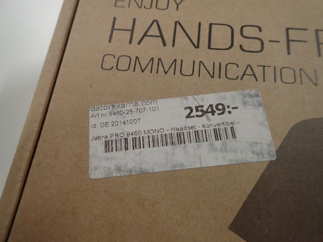 400917-3 New headset Jabra Pro 9460 Mono