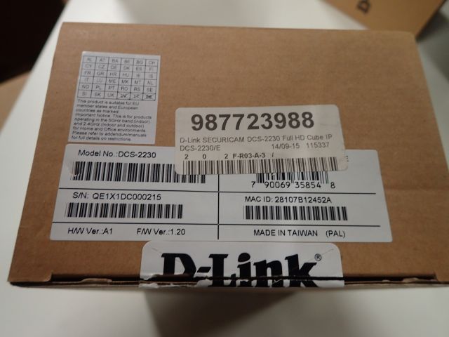 400924-3 Ny övervakningskamera D-Link SECURICAM DCS-2230 Full HD