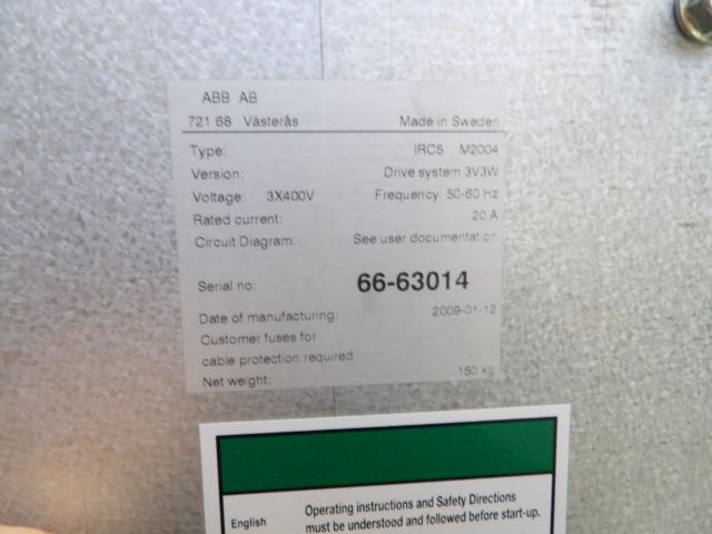 414143-38 ABB Robot IRB 6640 -08