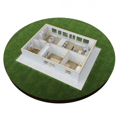 440489-3 Frame to house 75m2