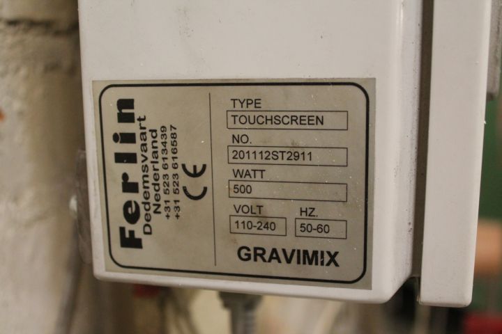 438669-11 Granulator mixer Ferlin FGB 5/4/2 -12 With computer control