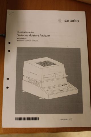 439045-6 Sartorius MA35 - infrared moisture analyzer