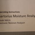 439045-7 Sartorius MA35 - infrared moisture analyzer
