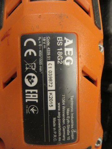 415500-4 Drill screwdriver AEG BS 18G2