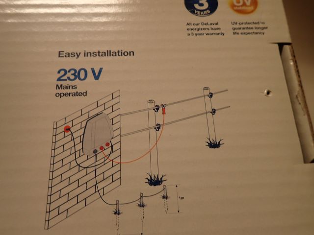 400950-6 Electric fence assembly Delaval Energizer E60M