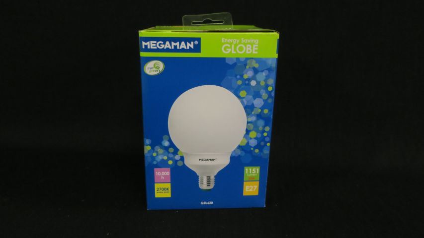 442759-1 12 Megaman Globe E27, 20W, 2700k, 1151lm