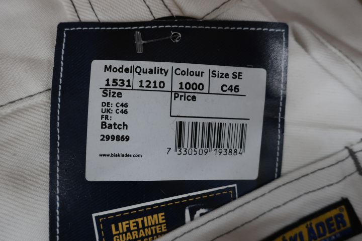 431022-16 10 pcs Painter trousers Blåkläder 1531