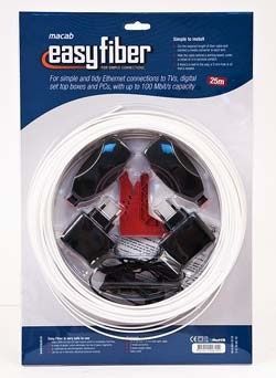 444993-1 4 EasyFiber, POF Kit with converter and 25 meter 1.5 fiber