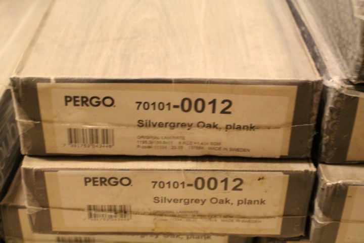 443380-2 Laminate floor, Pergo, Silver gray-oak, 12 packs