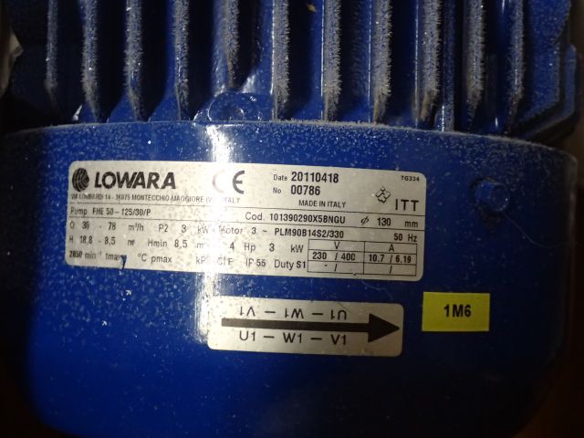 400977-2 NY Centrifugal Pump Lowara FHE-125/30 / P