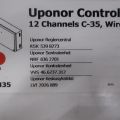 445321-3 Control Center Uponor Controller 12 channel