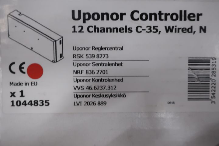 445321-3 Control Center Uponor Controller 12 channel