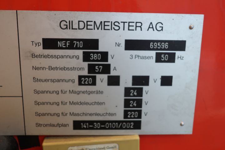 378662-23 Svarv Teach in GILDEMEISTER NEF 710