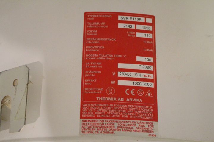 445137-6 Varmvattenberedare, trinett, bordsvärmare