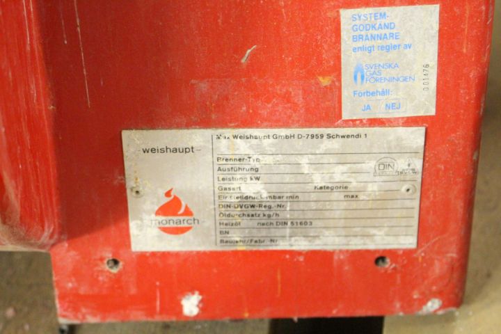 443416-3 Gas and oil burner, Weishaupt, 3 pcs