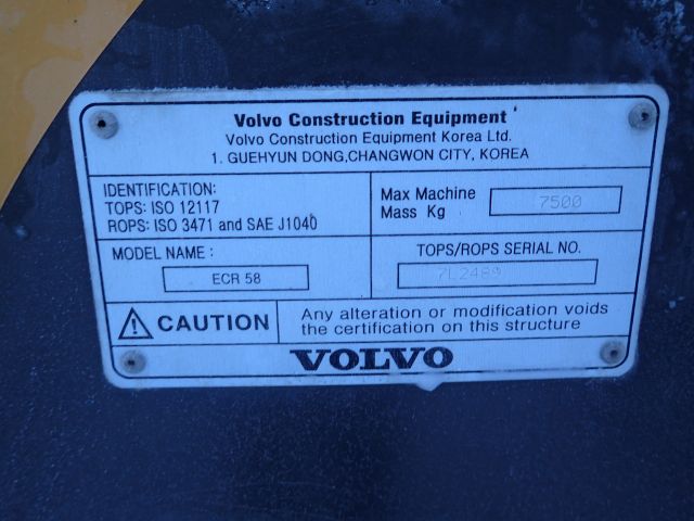 403940-21 Volvo ECR58 PLUS