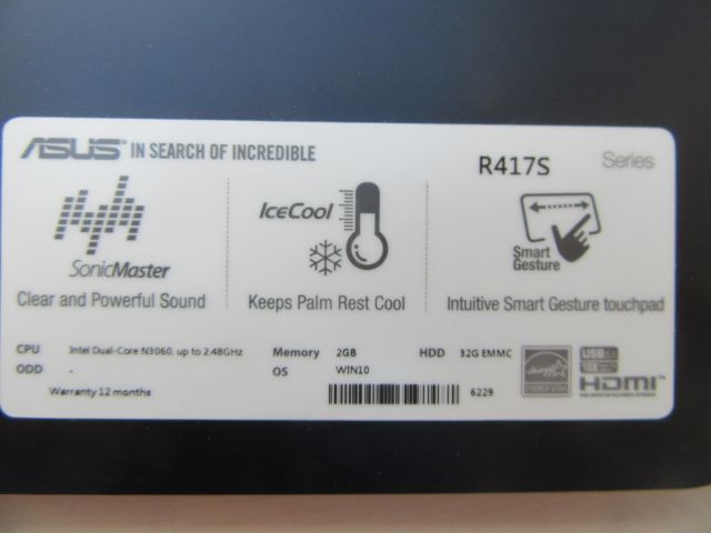 449286-2 Asus Vivo Book R417S Laptop (updated.info)