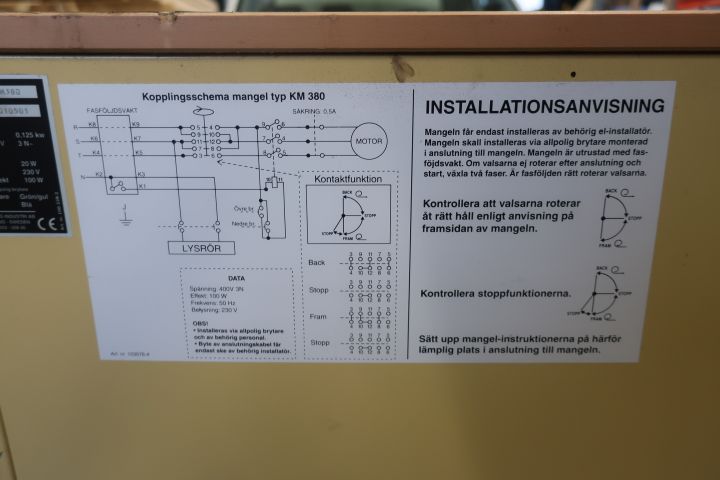 410732-8 KALLMANGEL KM380 ELECTROLUX WASHER