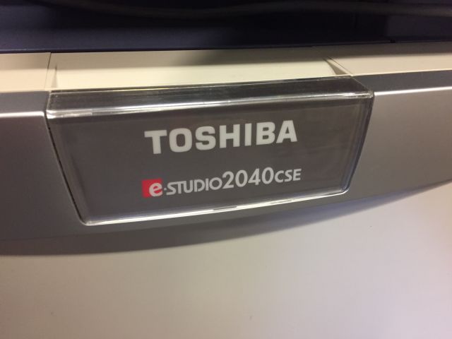 449844-7 Multifunction Printer - Toshiba e-studio 2040cse