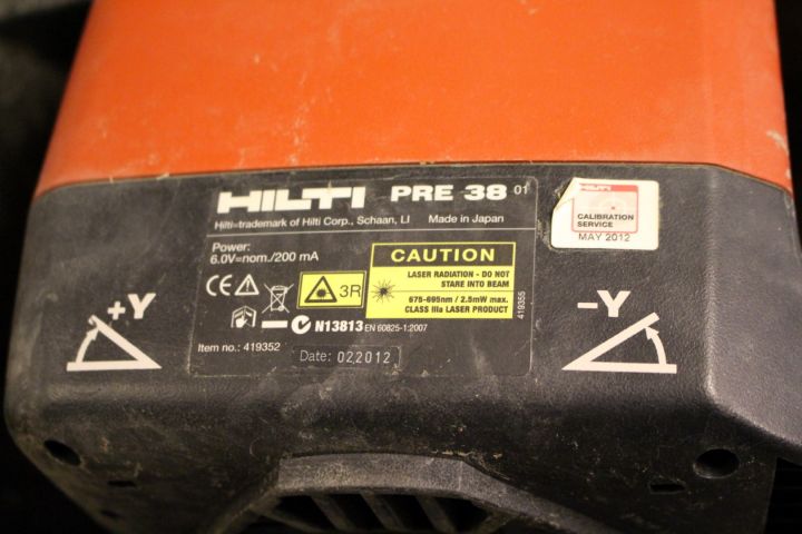 447999-8 Tvåfalslaser med stativ Hilti PRE 38