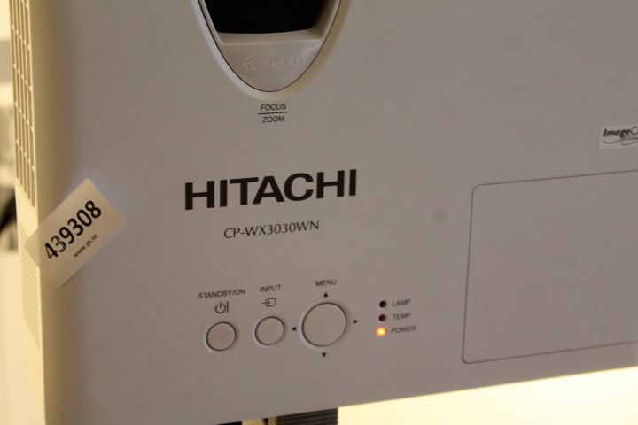 439308-8 Hitachi projector and projector screen