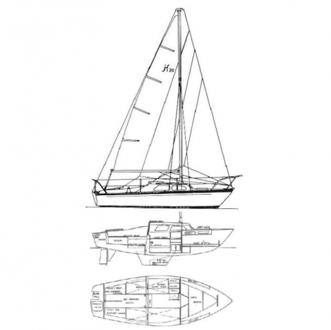 450561-15 Suslen, Race Yacht, Hurley, 20 feet keel boat