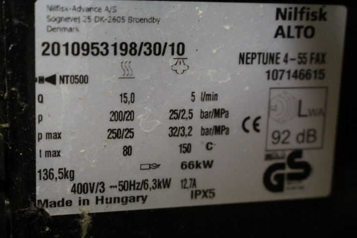 445716-12 Hetvattentvätt Nilfisk Alto Neptune 4-55 FAX