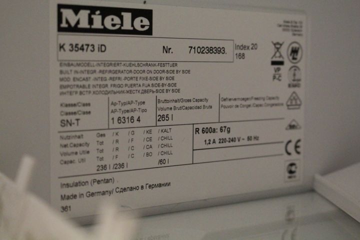 451725-5 Inbyggnadskylskåp Miele K 35473 ID, A+++ (demoex)