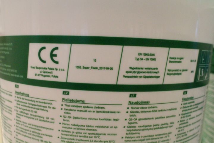 451797-4 Spackel Knauf Super Finish 26st á 28kg