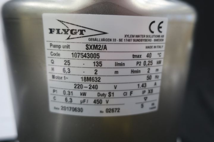 449505-2 Groundwater Pump Flygt SXM2 / A GT