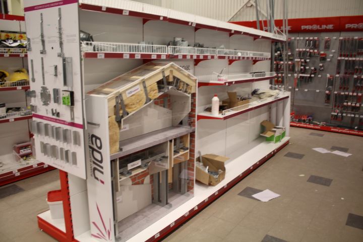 451887-3 Butikshyllor 20 sektioner, dubbelsidiga