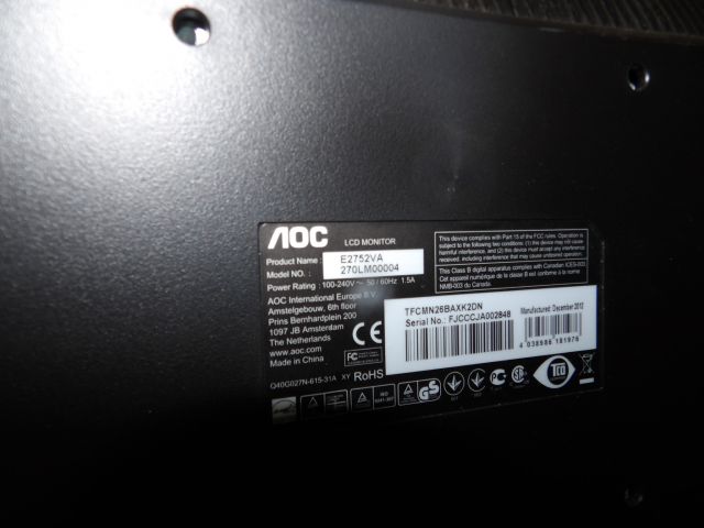 414668-8 Computer kit # 2 Acer Veriton X2610G with 27 "screen mm