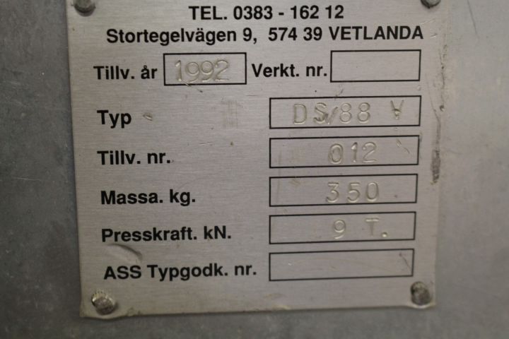 448141-4 Hydraulic press Santas Mekaniska AB