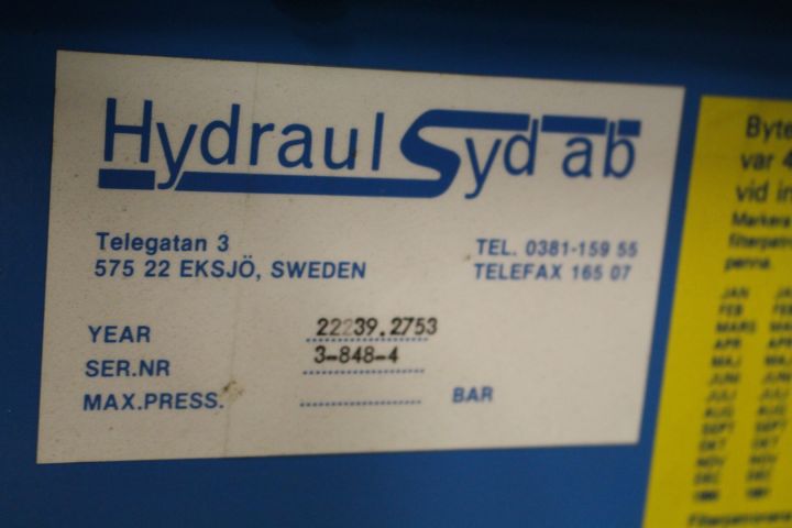 448141-6 Hydraulic press Santas Mekaniska AB