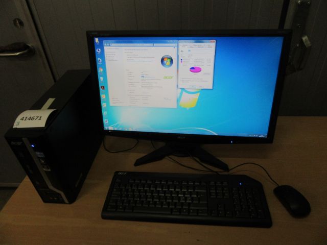 414671-1 Computer package # 5, Acer Veriton X2610G and 24 inch screen