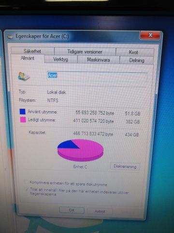 414671-9 Computer package # 5, Acer Veriton X2610G and 24 inch screen