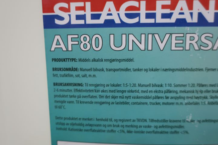 445516-5 25 liter bilrengöringsmedel Selaclean AF80