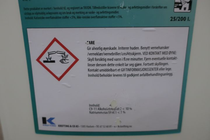 445516-7 25 liter bilrengöringsmedel Selaclean AF80