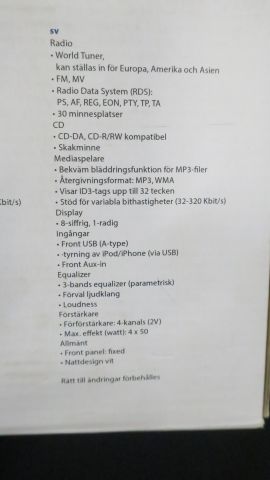 441121-5 Blaupunkt New Orleans 220 Double DIN Car Stereo