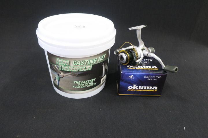 452394-1 Fishing reel Okuma Safina Pro SPR-30 and casting net  RT