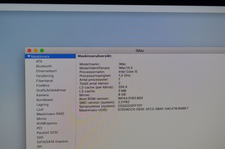 419375-4 iMAC 21.5 Inch MacOS High Sierra (Mid 2014)