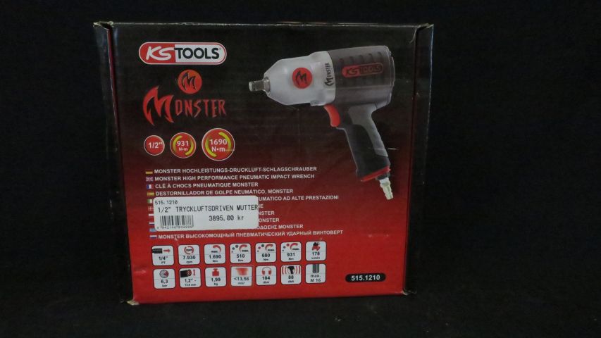 441321-2 KS Tools Monster 1/2 "Pneumatic-powered Nut Drill