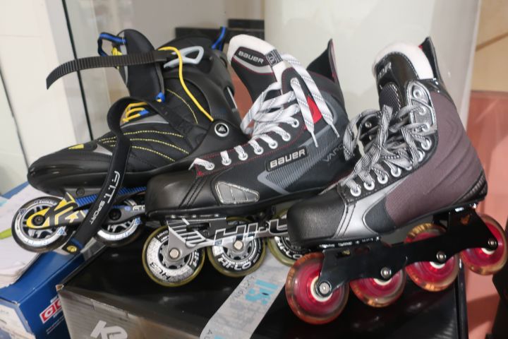 377581-3 Inlines from Bauer / K2 Skates, 3 pairs of styles.