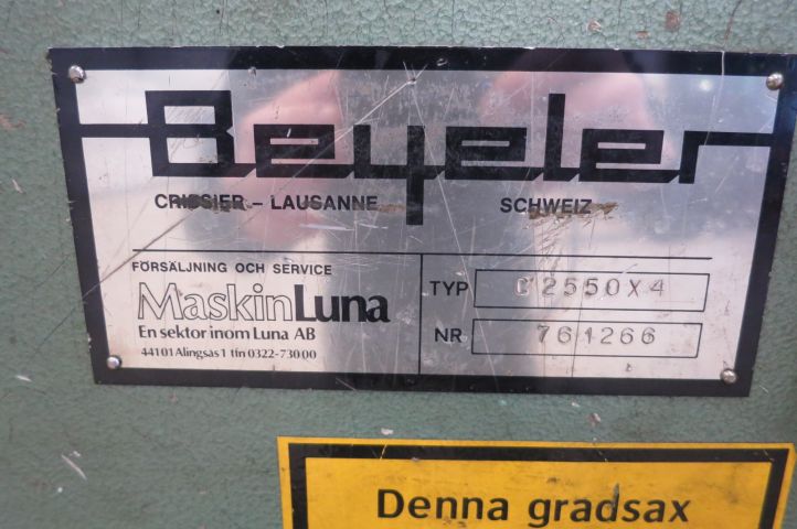 401527-7 Shearingmachine Beyeler C2550x4